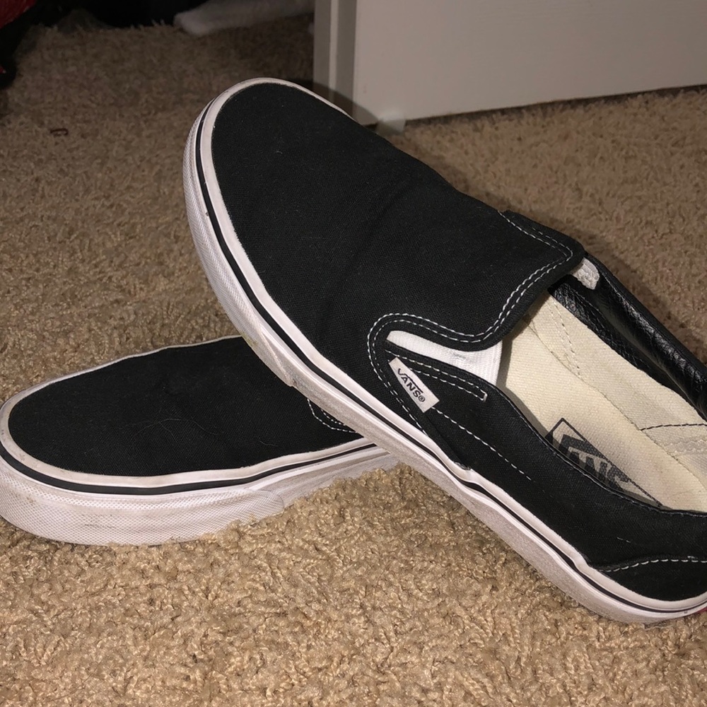 black slip on vans